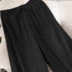 High-Waisted Flowy Loose Boho Wide-Leg Pants for Women Plus Size
