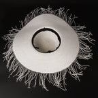 European American Summer Simple Fedora Paper Straw Hats For Women Large Brim Dome Sun Hat Fashion Ladies Travel Boho Beach Hat
