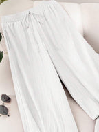 High-Waisted Flowy Loose Boho Wide-Leg Pants for Women Plus Size