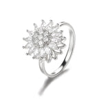 Sunflower Rotation Ring for Anxiety Relief
